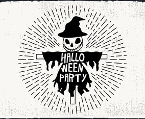 Free Halloween Party Vector Illustration