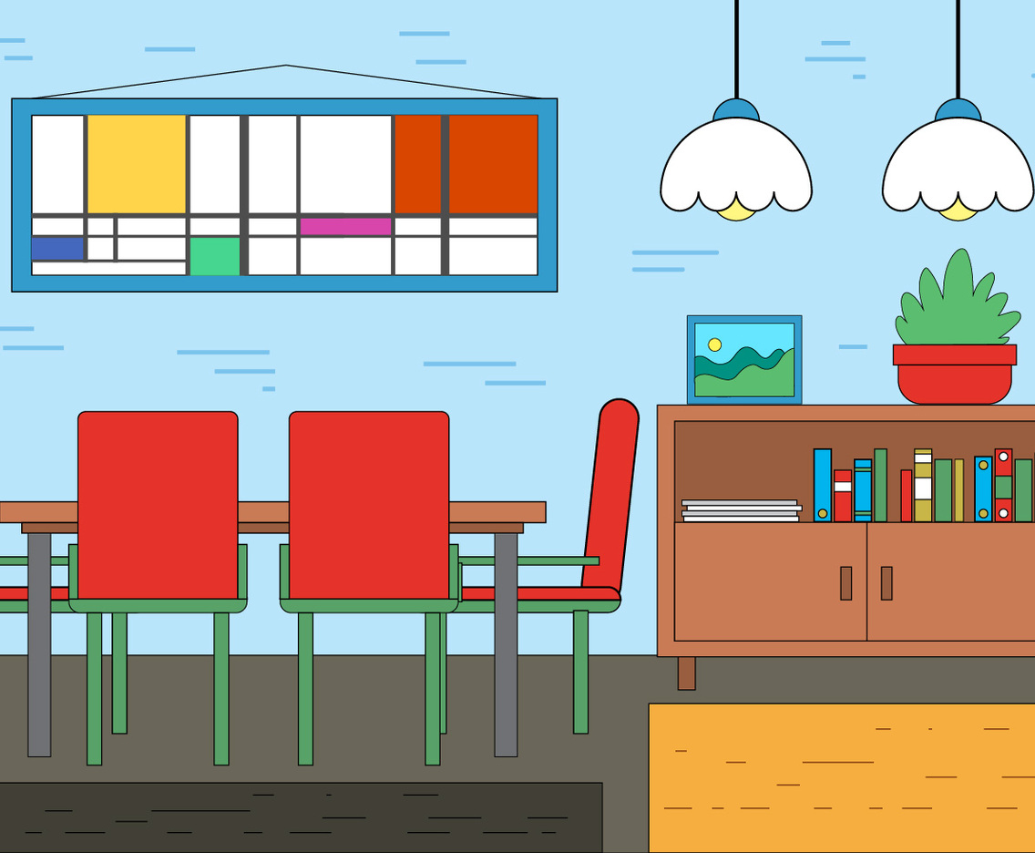 Free Dining Room Vector Design