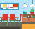 Free Dining Room Vector Design
