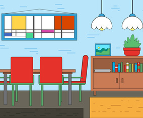 Free Dining Room Vector Design