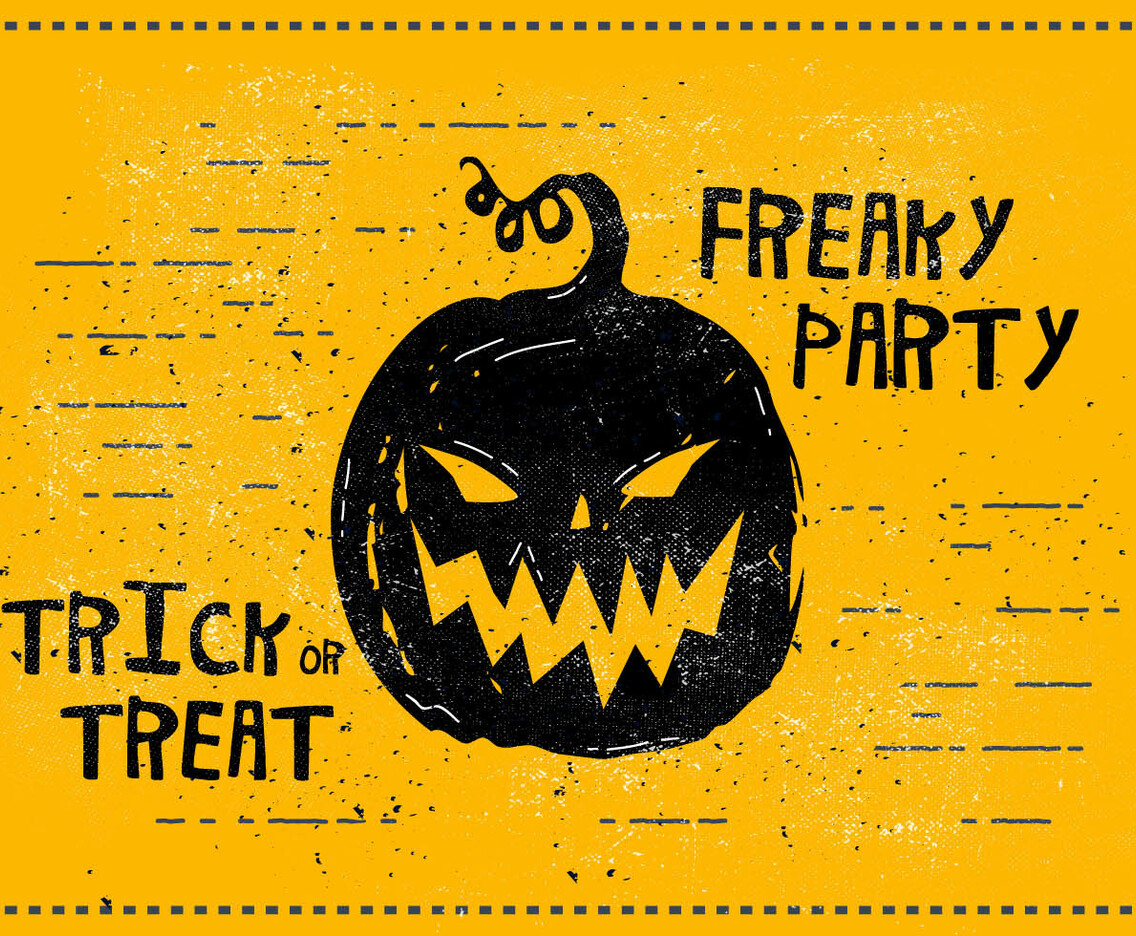 Freaky Halloween Vector Illustration