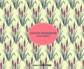 Cattails Background Vector