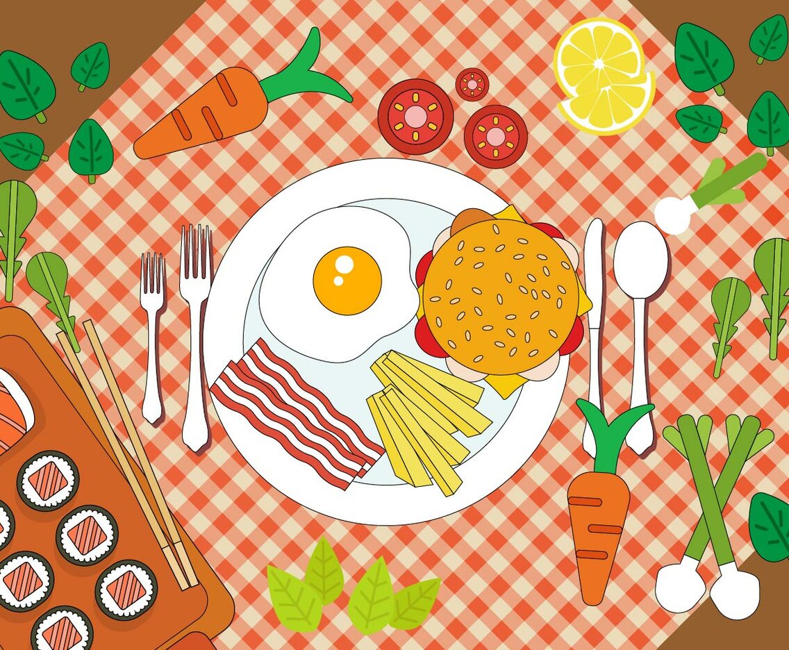Free Dinner Vector Design