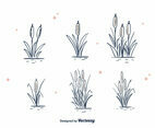 Hand Drawn Cattails Vector