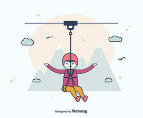 Zipline Vector
