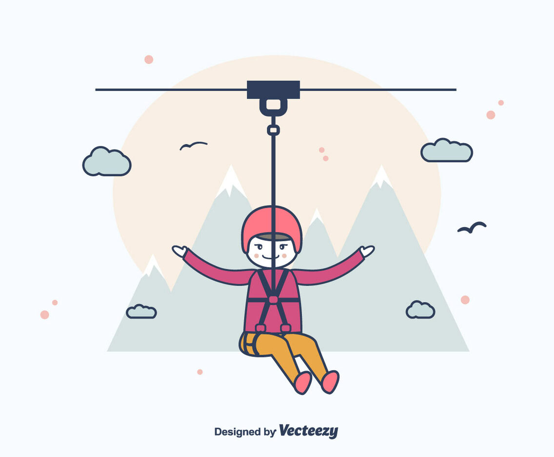 Zipline Vector