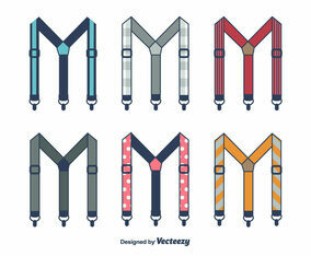 Suspenders Vector