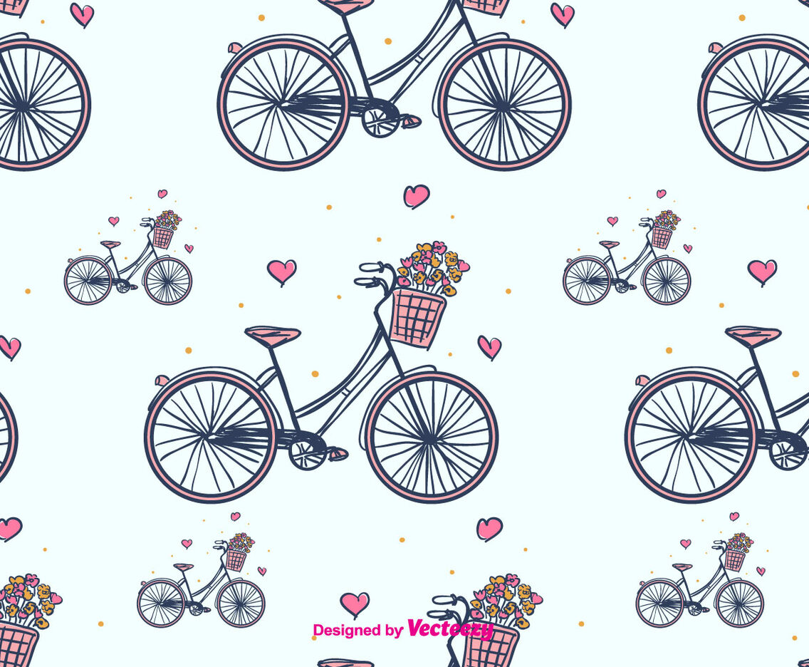 Bicycle Vector Pattern
