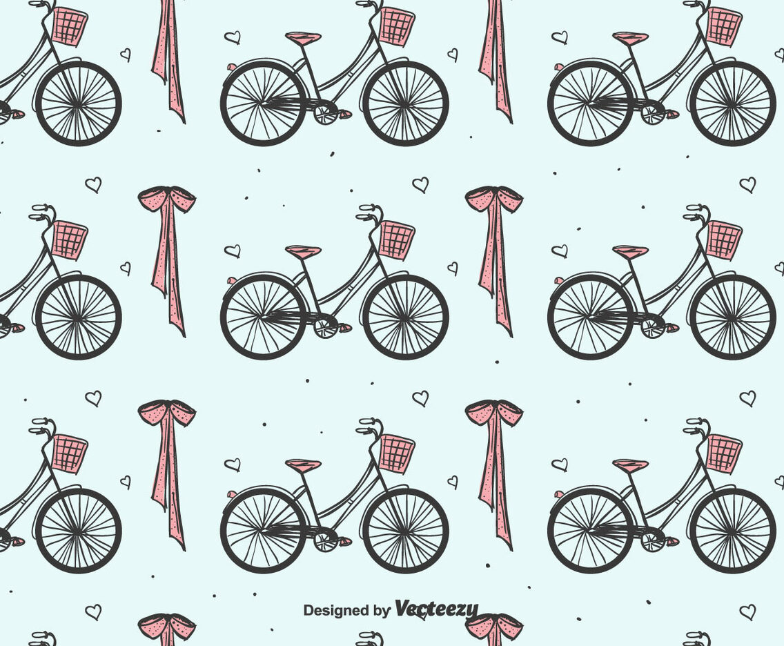 Bicycles And Bow Pattern