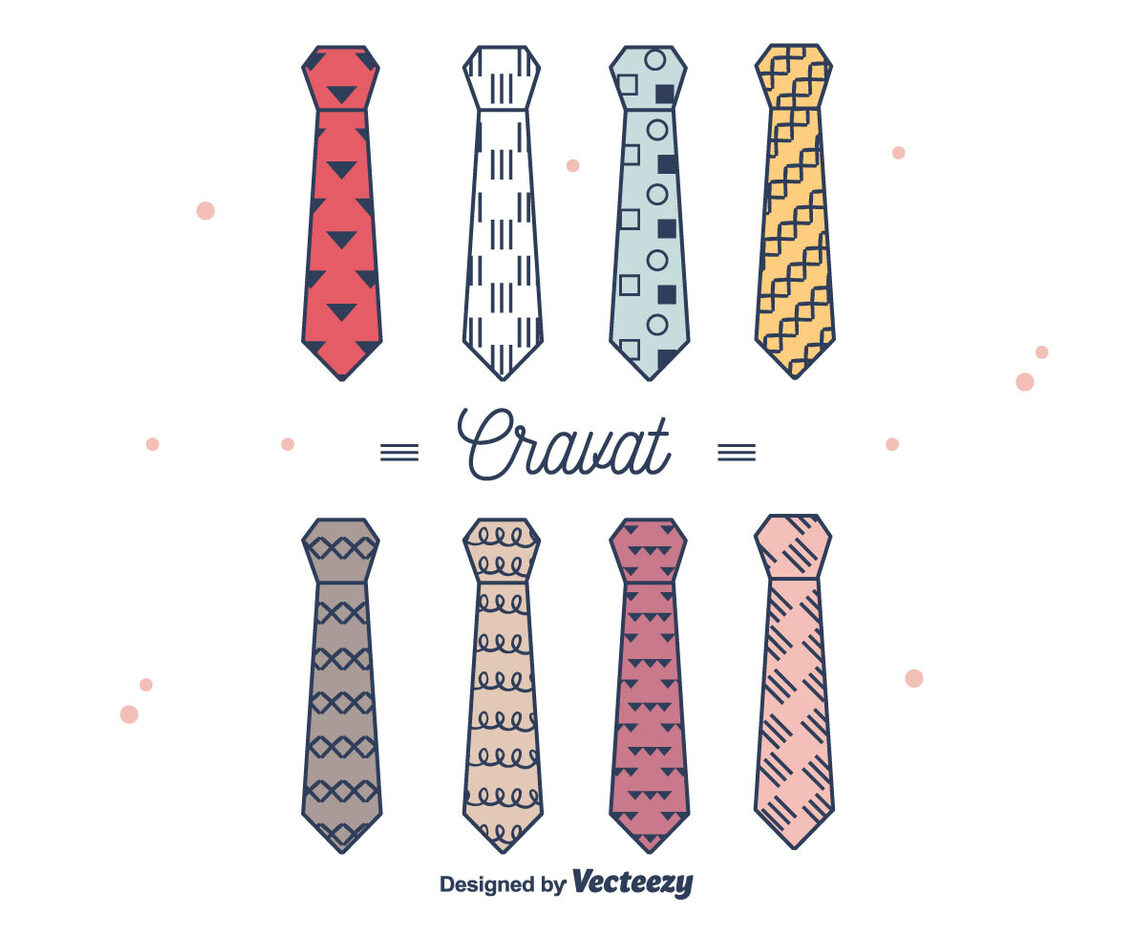Hipster Style Cravat Vector