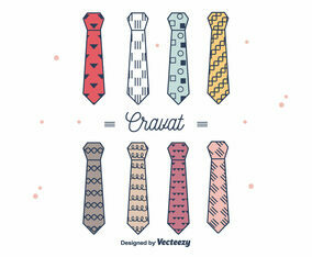 Hipster Style Cravat Vector