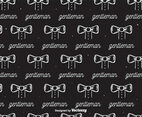 Gentleman Pattern Vector
