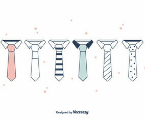 Cravat Set Vector