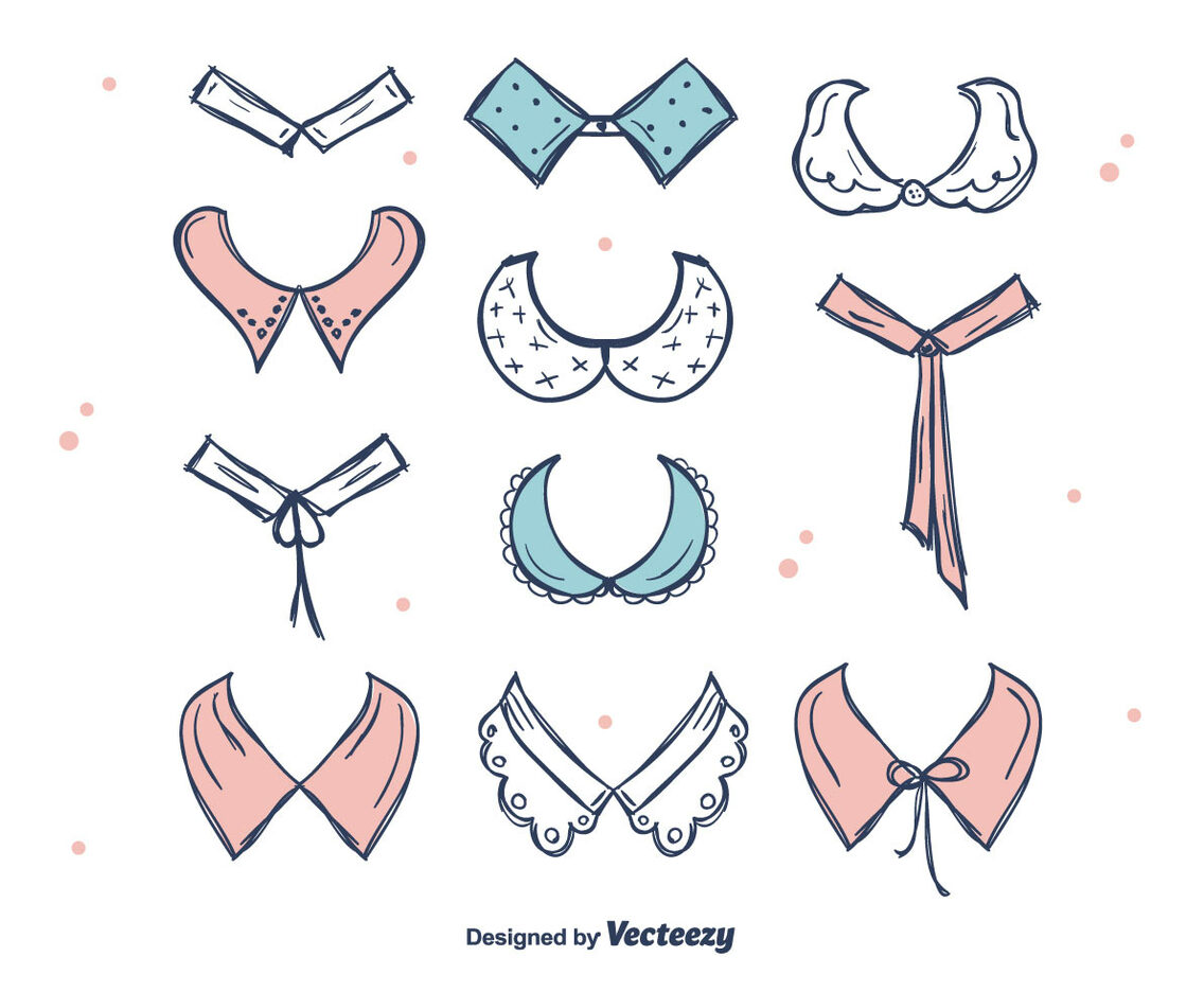 Beautiful Collars Vector