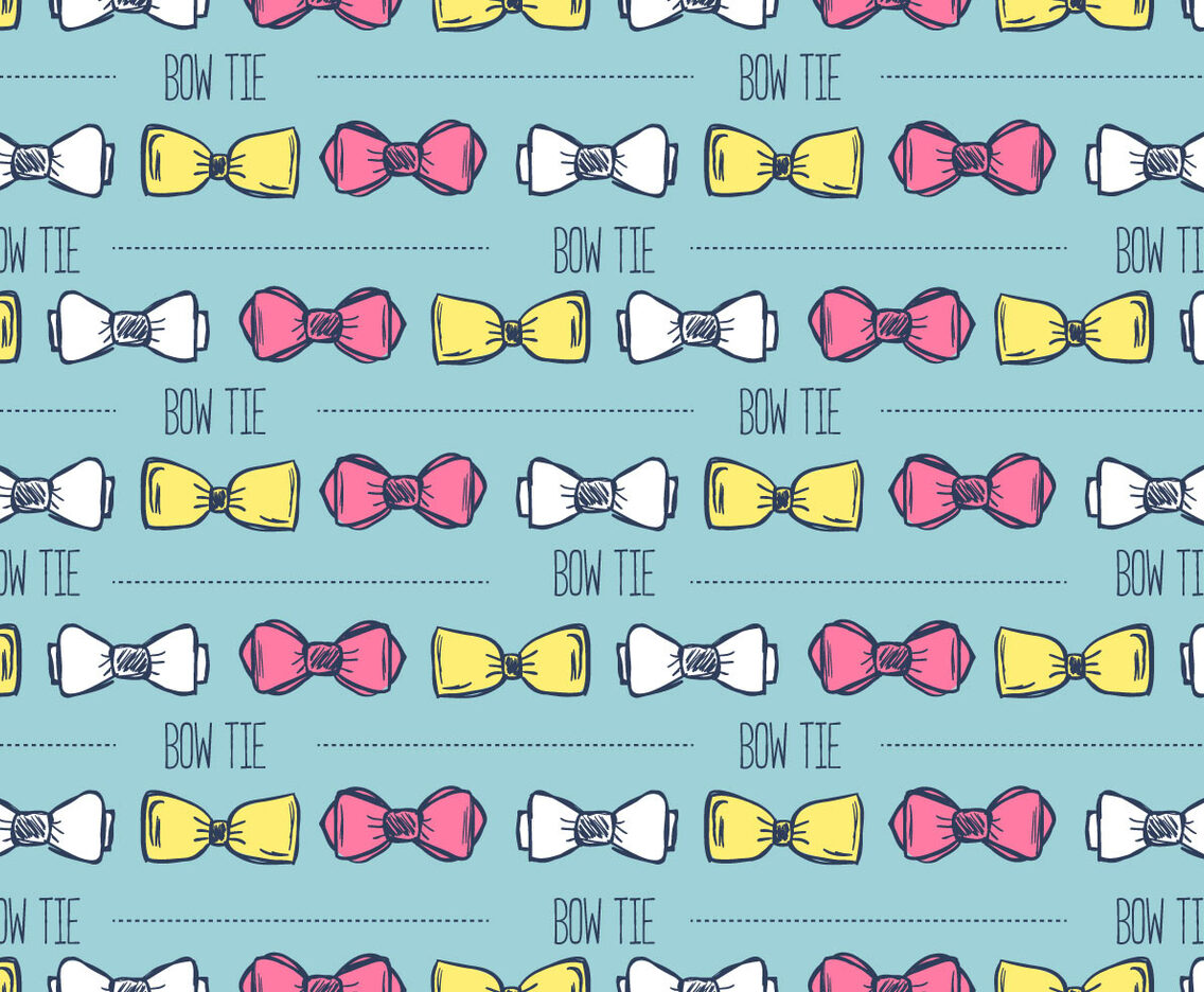 Hand Drawn Bow Tie Background