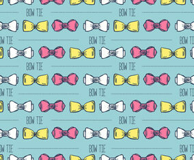 Hand Drawn Bow Tie Background