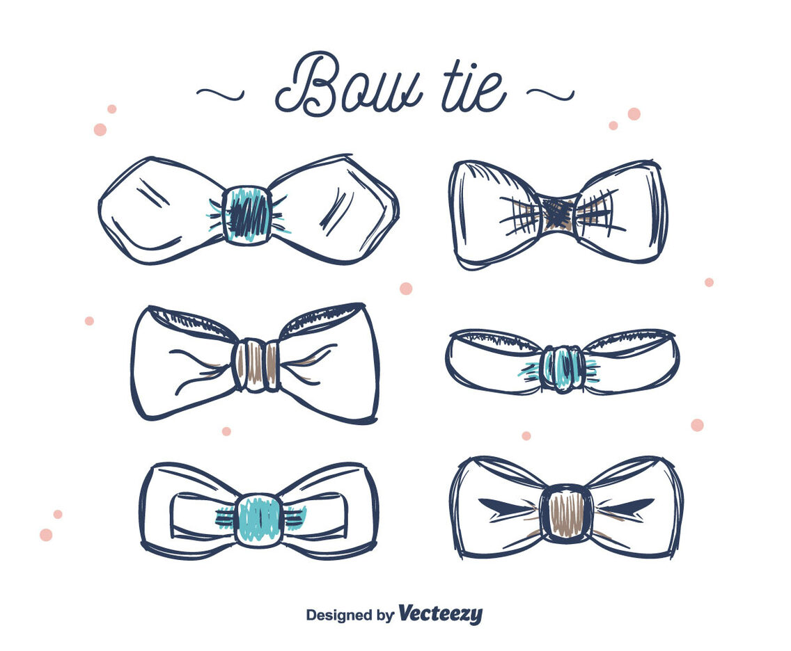 Bow Tie Set Vector