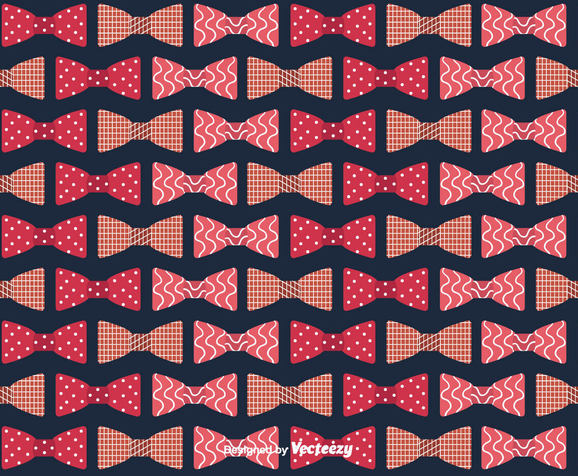 Bow Ties Background Vector