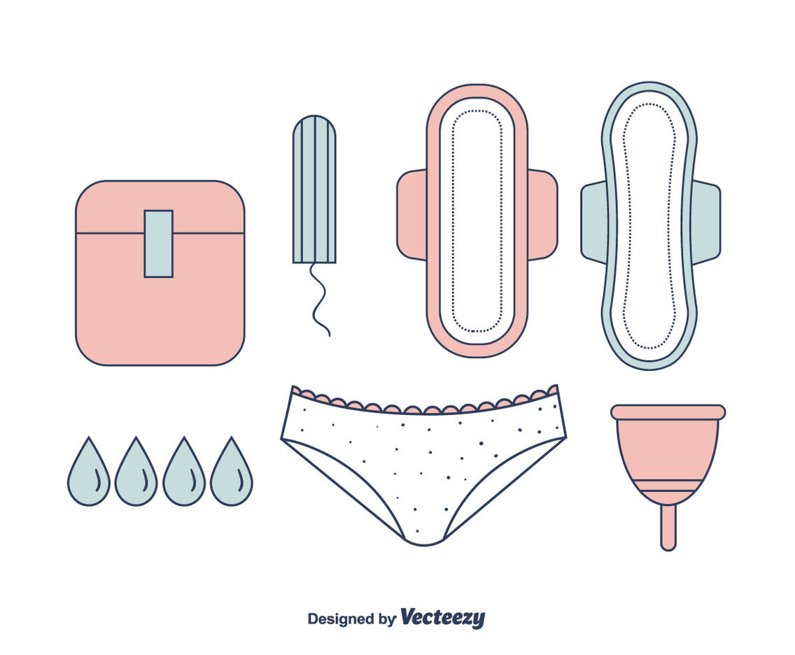 Feminine Hygiene Products Vector