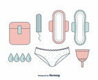 Feminine Hygiene Products Vector