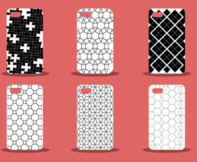 Trendy Phone Case Pattern Vector Set