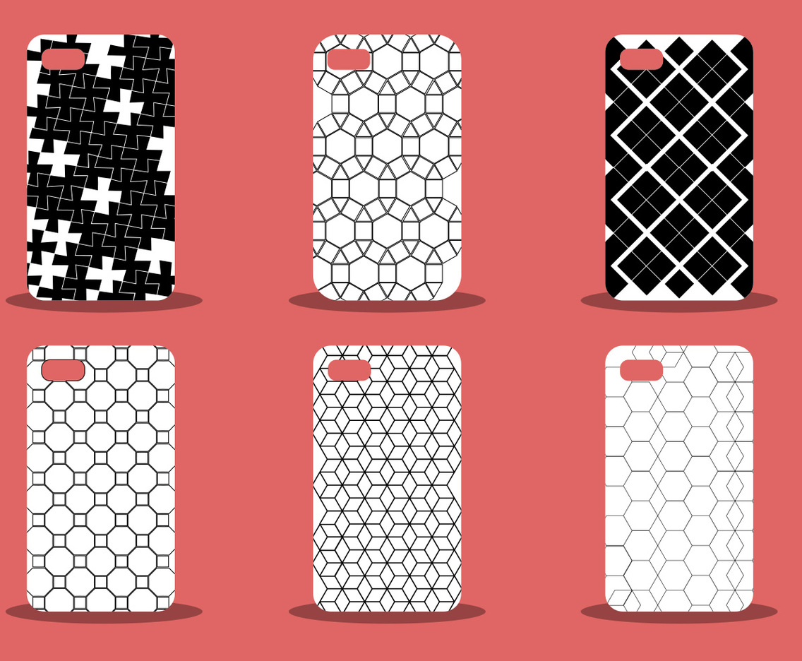 Trendy Phone Case Pattern Vector Set
