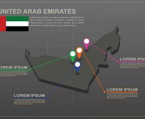 Free UAE map Illustration