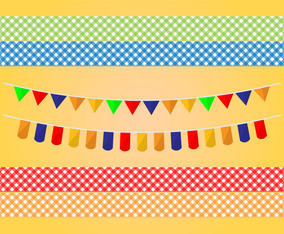 Decoration Flag Vector Set