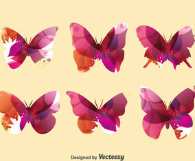 Abstract Butterfly Collection Set