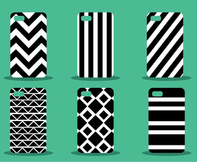 Phone Case Pattern Vector Set