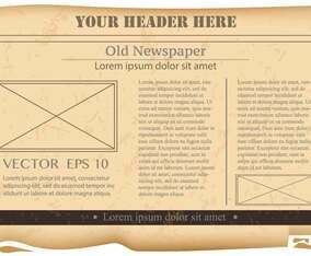 Vintage Old Newspaper Background