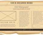 Vintage Old Newspaper Background
