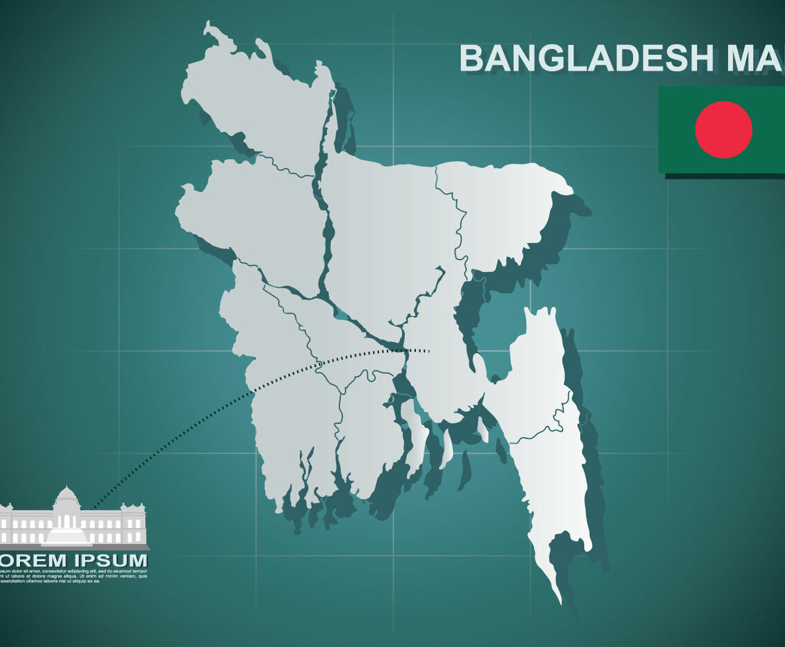 Free Bangladesh Map Illustration