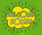 Welcome Home Comic Illustration