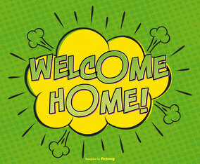 Welcome Home Comic Illustration