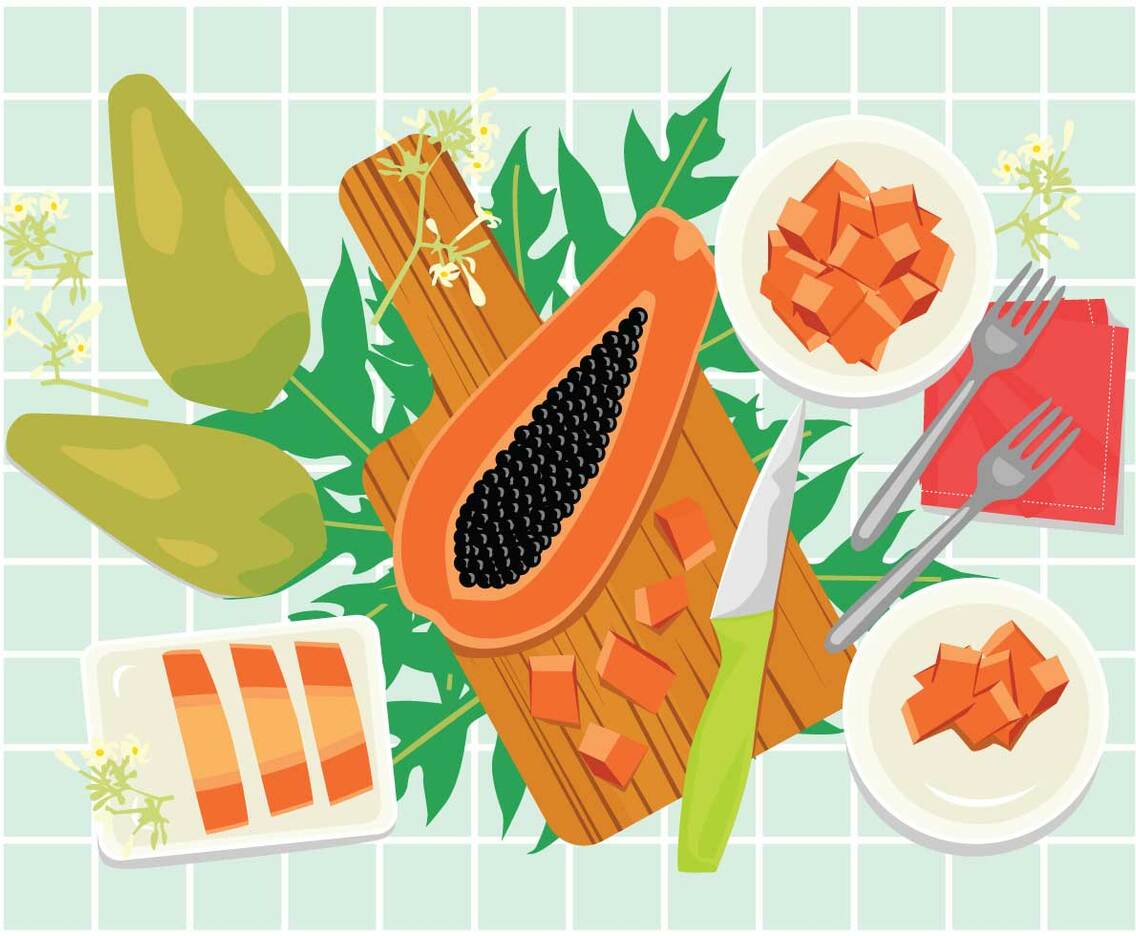 Free Papaya Illustration