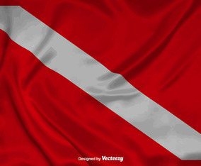 Vector Realistic Dive Flag Background