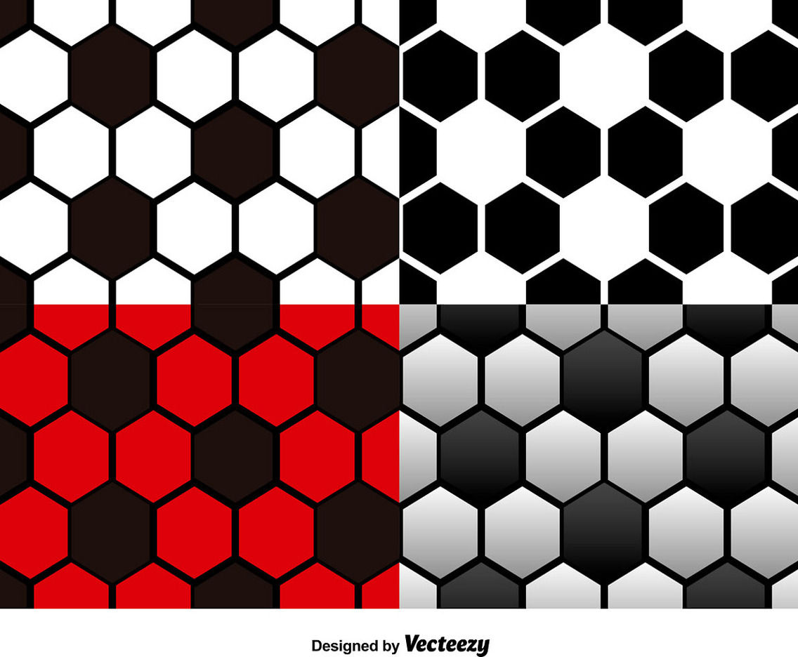 Vector Set Of Football Seamless Patterns