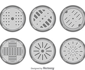 Manhole Cover Vector