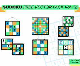 Sudoku Free Vector Pack Vol. 12