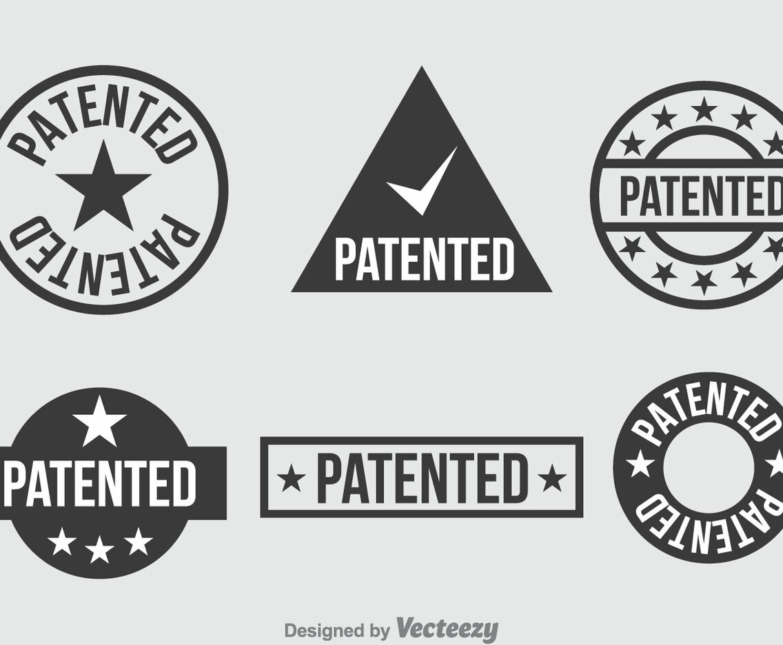 Patent Dark Grey Icons Set