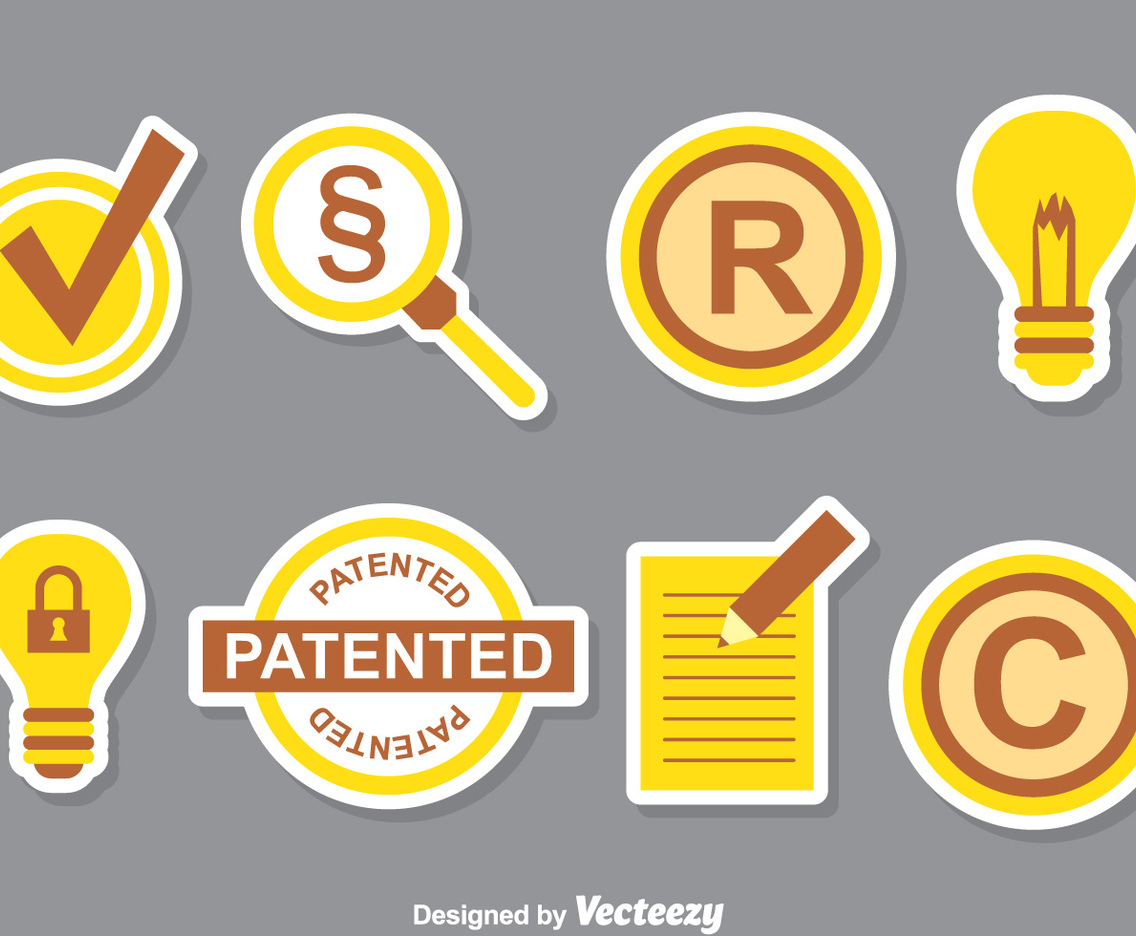 Patent Icons Collection Set