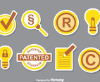 Patent Icons Collection Set