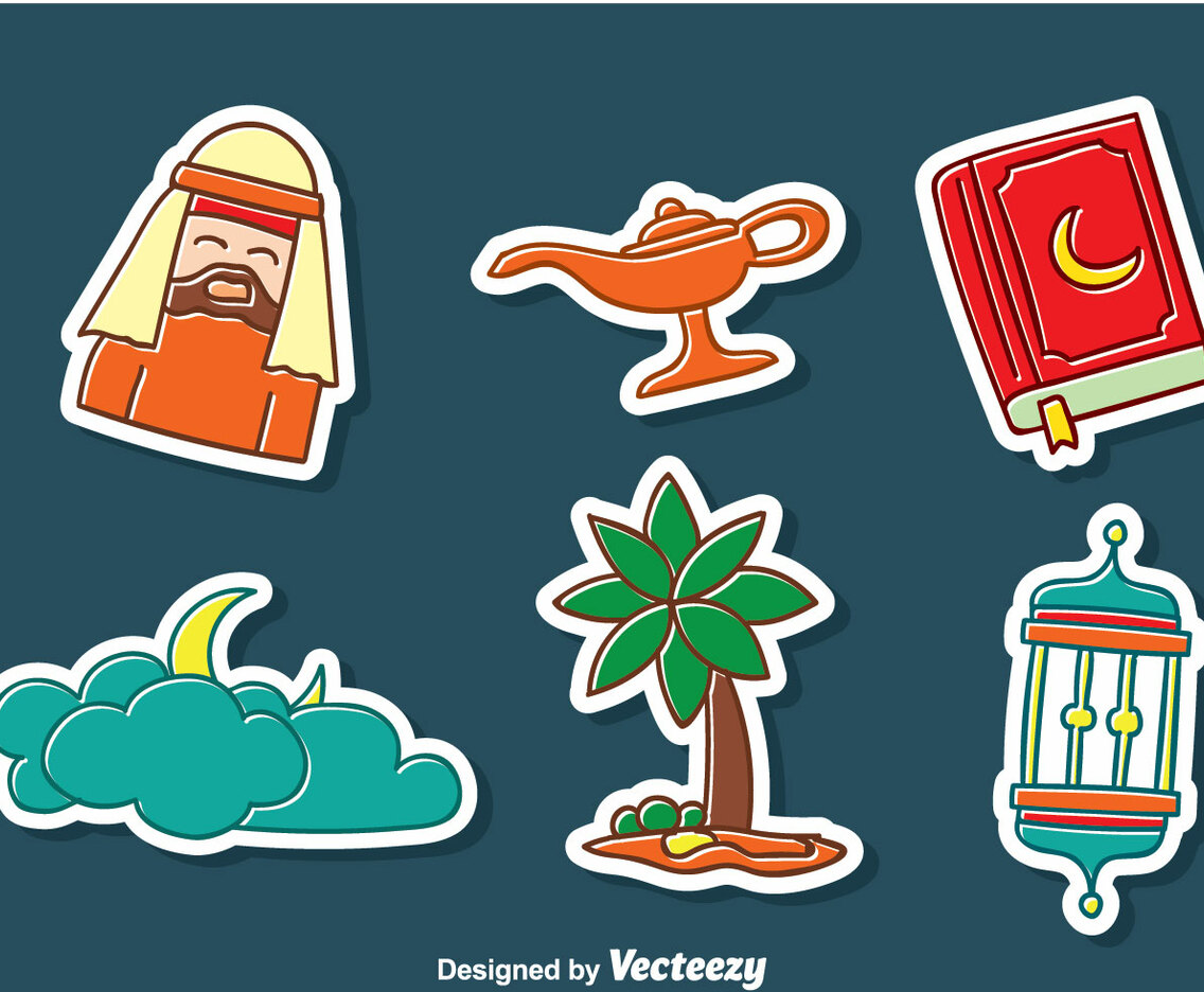 Arabian Hand Drawn Sticker Collection