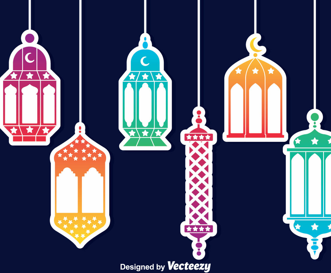 Colorful Arabian Lantern Vector