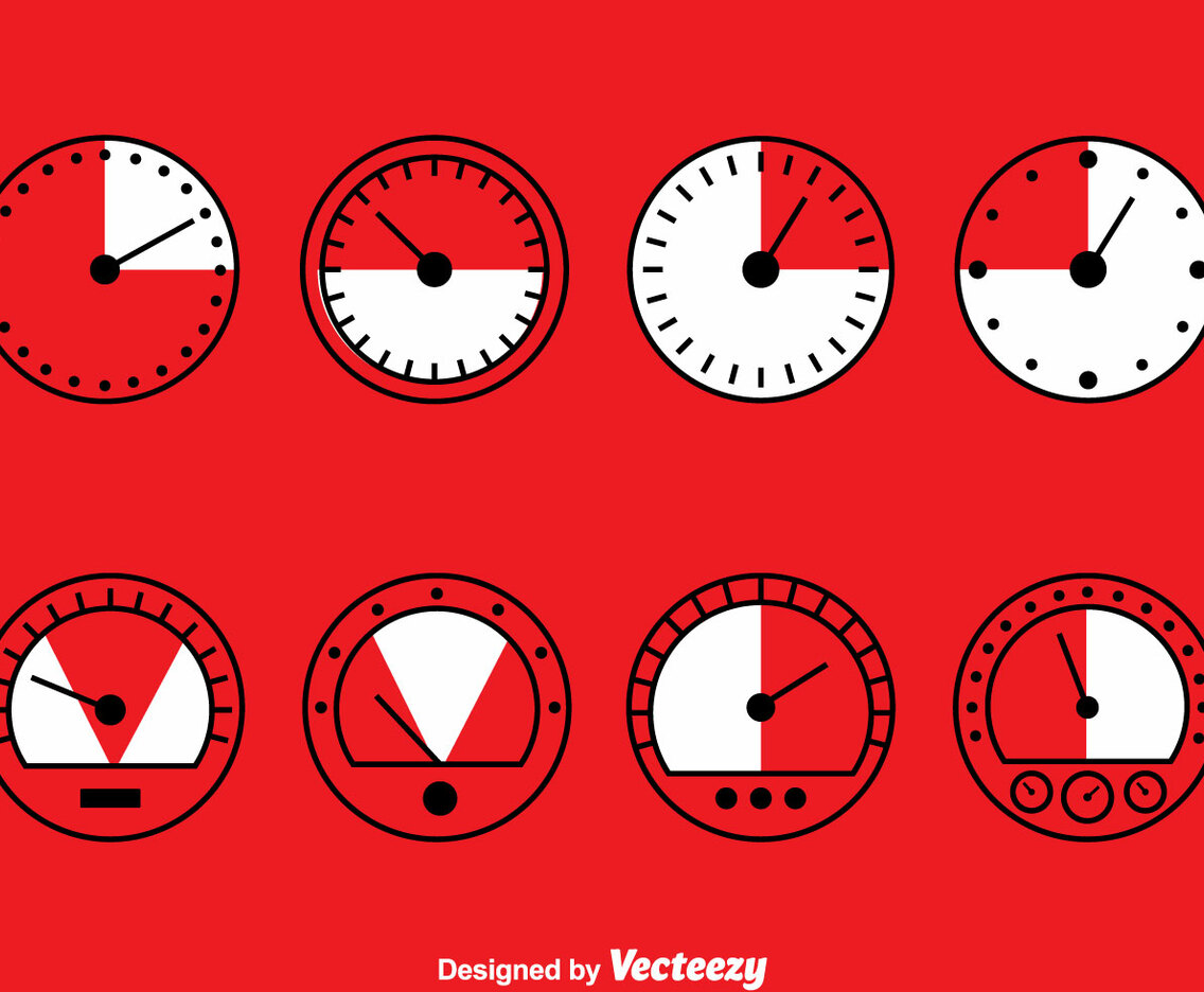 Meter Collection Set Vector