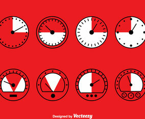 Meter Collection Set Vector