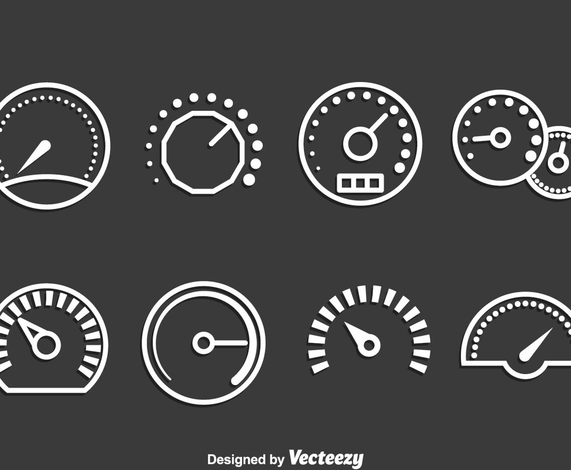 Meter Icons Vector Set