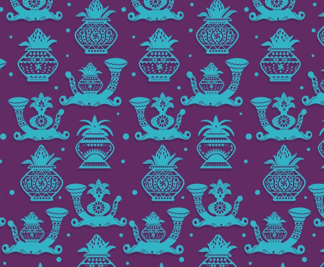 Kalash Pattern Vector