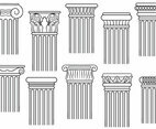 Free Pillars Vectors